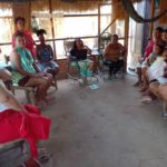 Reuniao de mulheres Wajuru para organizaçao das atividades do Projeto
